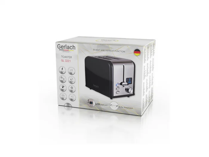 Смачні тости з тостером Gerlach GL 3221 black