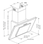 Кухонна Витяжка Akpo WK-4 Optima 60 Black - Ефективне Очищення Повітря - Зображення 3