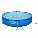 Каркасний Басейн 366x76 см Bestway 56681 - Ідеальний для Літнього Відпочинку - Зображення 2