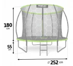 Батут Neo-Sport Premium 252 см із Внутрішньою Сіткою + Драбинка - Забезпечте Розваги для Дітей і Дорослих - Зображення 4