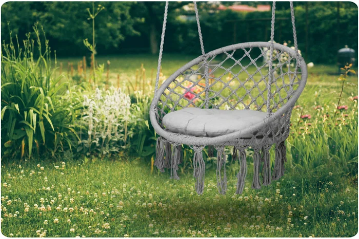 Підвісне Крісло-Гойдалка (СІРЕ) + ПОДУШКА - Зображення 4