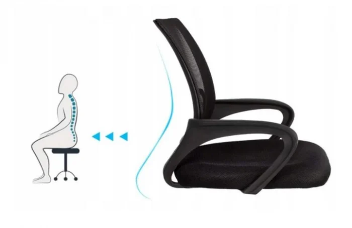 Офісне крісло MemFlow BLACK K10-комфорт та стиль для сучасного інтер'єру - Зображення 8