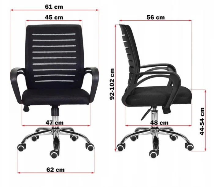 Офісне крісло MemFlow BLACK K10-комфорт та стиль для сучасного інтер'єру - Зображення 12