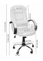 Офісне крісло Malatec 23240 екошкіра: Елегантність і комфорт для вашого робочого простору - Зображення 8