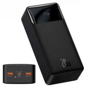 Павербанк Baseus Bipow Digital Display 30000 mAh 20W 3A 2USB/1Type-C. QC. Магазин Yomo