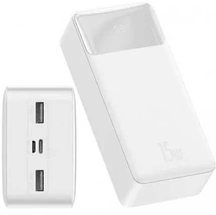 ПОВЕРБАНК Baseus PPBD050202 Bipow 30000mAh 2xUSB, USB-C 15W White