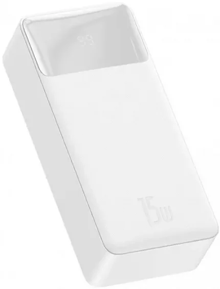ПОВЕРБАНК Baseus PPBD050202 Bipow 30000mAh 2xUSB, USB-C 15W White Магазин YOMO