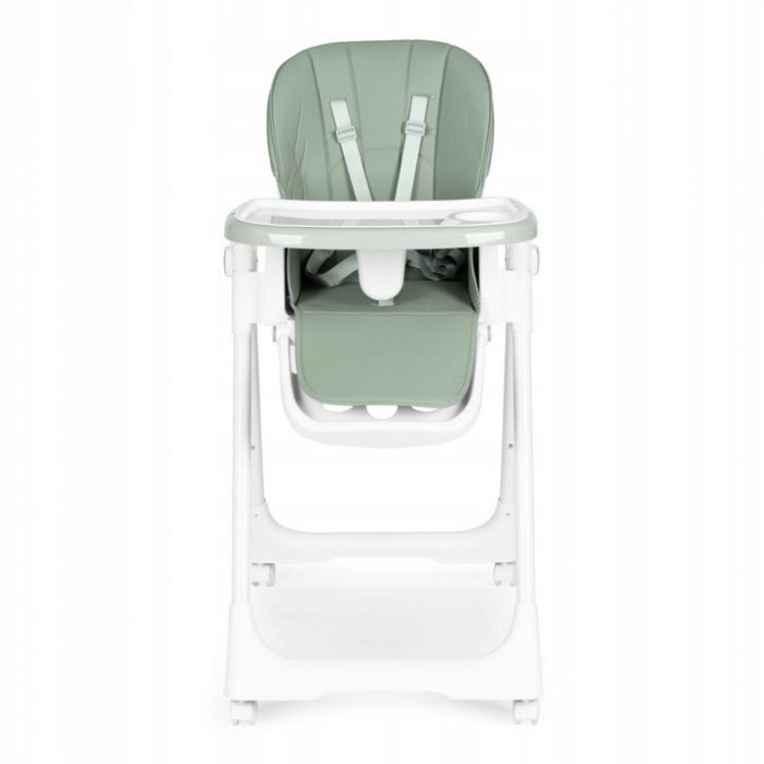 Стільчик для годування ECOTOYS HA-013  зелене -регулюється по висоті, екошкіра, подвійні лямки - Зображення 2