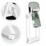 Стільчик для годування ECOTOYS HA-013  зелене -регулюється по висоті, екошкіра, подвійні лямки - Зображення 5