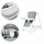 Стільчик для годування ECOTOYS HA-013  зелене -регулюється по висоті, екошкіра, подвійні лямки - Зображення 6