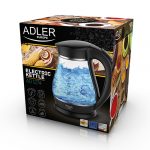 Чайник Adler AD 1274 1.7L black: Сучасний дизайн та насичений смак у великому чайнику