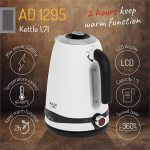 Чайник Adler AD 1295 White 1,7L: сучасний дизайн для приготування смачного чаю