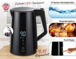 Чайник з регулятором температури Adler AD 1345 Black 1.7L: Смак і елегантність в одному стильному чайнику