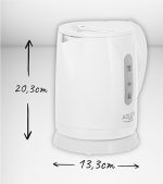 Чайник Adler AD 1371w пластиковий 0.8 л: Компактний дизайн для смачного чаю в будь-який час - Зображення 2