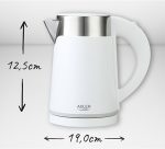 Електрочайник Adler AD 1372 white 0.6л: Швидке закипання та стильний вигляд у кожному глечику - Зображення 2