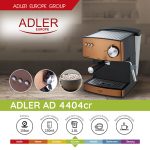 Кавоварка компресійна Adler AD 4404 cooprum 15 Bar - Зображення 2