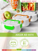 Ланч-бокс з підігрівом Adler AD 4474 green: Зелений ланч-бокс, що зберігає тепло вашого обіду - Зображення 5