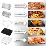 АЕРО Духовка Adler AD 6309 8-в-1 LED 13л - Універсальна духовка з підсвіткою від Adler для різних кулінарних потреб - Зображення 4