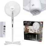 Вентилятор підлоговий Adler AD 7305 40см на підставці 45Вт (90Вт) 53дБ
