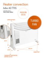 Конвектор Adler AD 7705 - Зображення 11