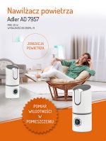 Зволожувач повітря Adler AD 7957 2,2L - Зображення 3