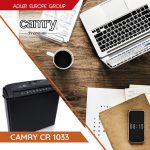 Знищувач документів Camry CR 1033: Захищайте конфіденційну інформацію з надійним знищувачем документів Camry