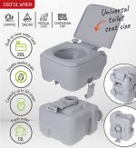 Туалет туристичний 20 л CR 1035 Camry - Зображення 7