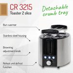 Золотисті тости з тостером Camry CR 3215 - Зображення 2
