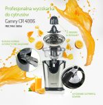 Соковитість кожного дня з соковитисками для цитрусових Camry CR 4006