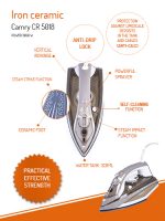 Праска Camry CR 5018 ceramic: Легкість та якість в кожному дотику - Зображення 8