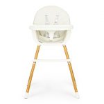 Стільчик для годування ECOTOYS 2в1 HA-004 бежевий Комфорт і універсальність для щасливих моментів з малюком - Зображення 2