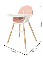 Стільчик для годування ECOTOYS 2в1 HA-004 Ідеальне поєднання комфорту та функціональності для вашого малюка - Зображення 5