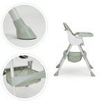 Стільчик для годування 2 в 1 з 5-точковими ременями ECOTOYS HC-823-максимальний комфорт і безпека - Зображення 5