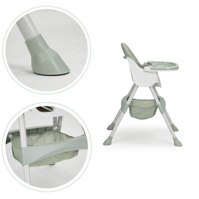 Стільчик для годування 2 в 1 з 5-точковими ременями ECOTOYS HC-823-максимальний комфорт і безпека - Зображення 5