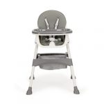 Стільчик для годування 2 в 1 з 5-точковими ременями ECOTOYS, сірий HC-823 Комфорт і практичність для кожного етапу росту вашої дитини