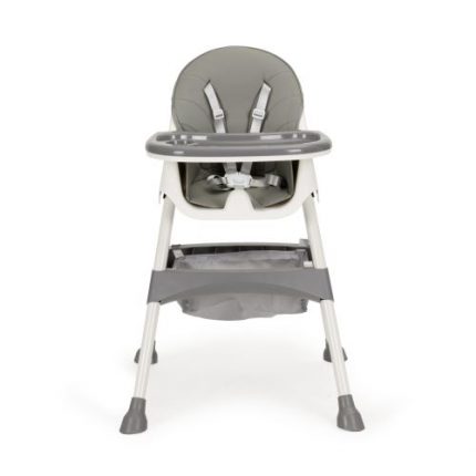 Стільчик для годування 2 в 1 з 5-точковими ременями ECOTOYS, сірий HC-823 Комфорт і практичність для кожного етапу росту вашої дитини