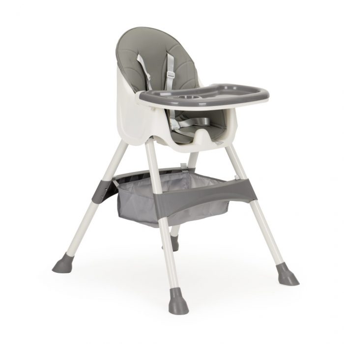 ecotoys-hc-823-gray-2v1-5bodova-vysoka-zidle-s-postrojem-seda-barva-13 Стільчик для годування 2 в 1 з 5-точковими ременями ECOTOYS, сірий HC-823 Комфорт і практичність для кожного етапу росту вашої дитини - Зображення 2