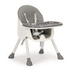 Стільчик для годування 2 в 1 з 5-точковими ременями ECOTOYS, сірий HC-823 Комфорт і практичність для кожного етапу росту вашої дитини - Зображення 4