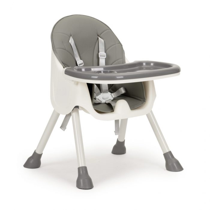 ecotoys-hc-823-gray-2v1-5bodova-vysoka-zidle-s-postrojem-seda-barva-15 Стільчик для годування 2 в 1 з 5-точковими ременями ECOTOYS, сірий HC-823 Комфорт і практичність для кожного етапу росту вашої дитини - Зображення 4