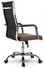 Офісне крісло Sofotel Boston з еко-шкіри,коричневе. Для Комфорту та Витонченого Інтер'єру - Зображення 4