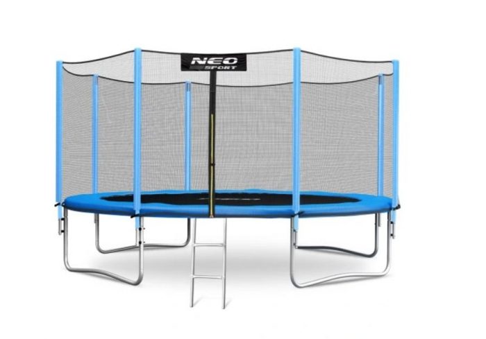 Батут Neo-Sport 374 см із Зовнішньою Сіткою + Драбинка (NS-12Z181) - Весела Розвага для Дітей і Дорослих - Зображення 2