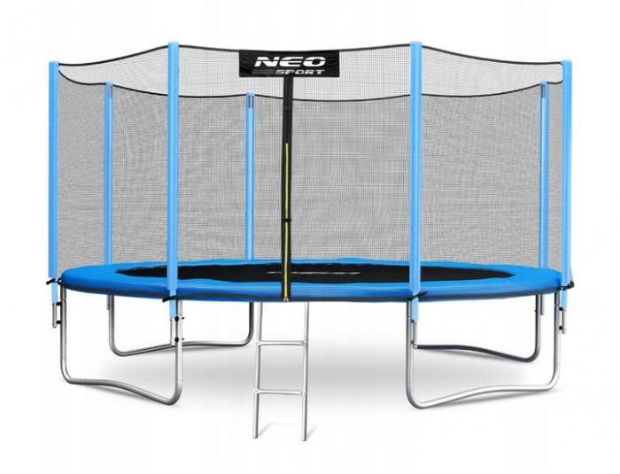 Батут Neo-Sport 374 см з Зовнішньою Сіткою + Драбинка - Простір і Безпека для Активних Ігор - Зображення 2