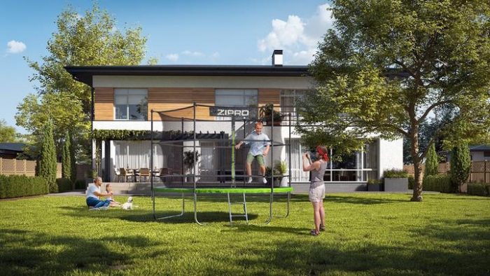 Батут Zipro Jump Pro з Внутрішньою Сіткою 12FT - Безпечний та Комфортний для Дітей - Зображення 9