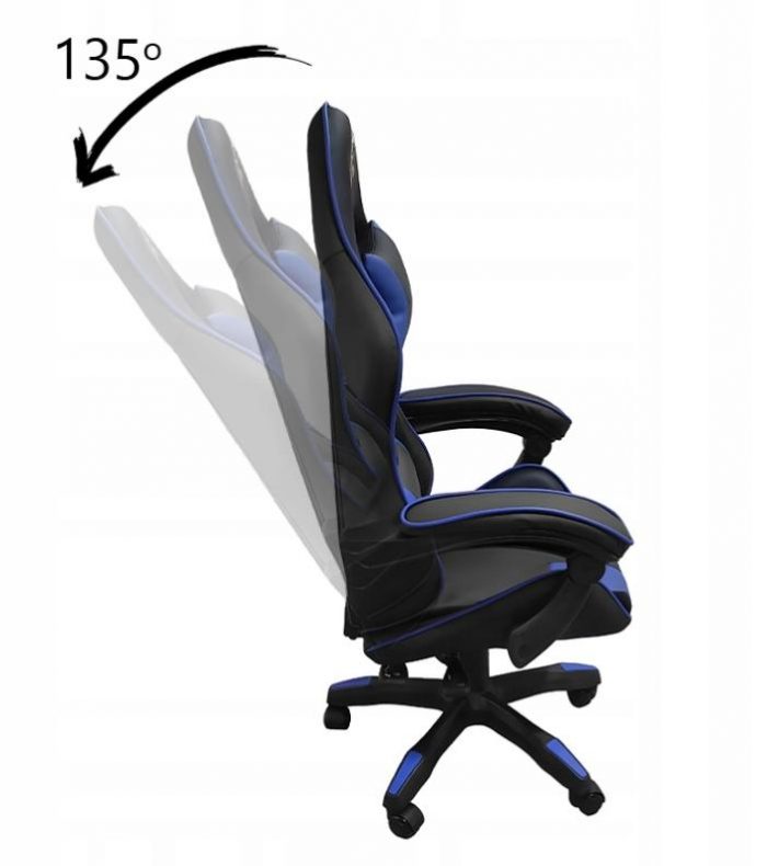 Геймерське Крісло Velaco ZING-B-BL-BU - Комфорт та Стиль для Геймерів - Зображення 4