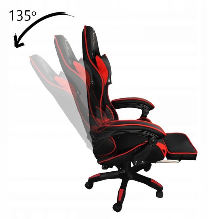 Геймерське Крісло Velaco ZING-A-BL-RD - Стильне та Комфортне для Геймерів - Зображення 11