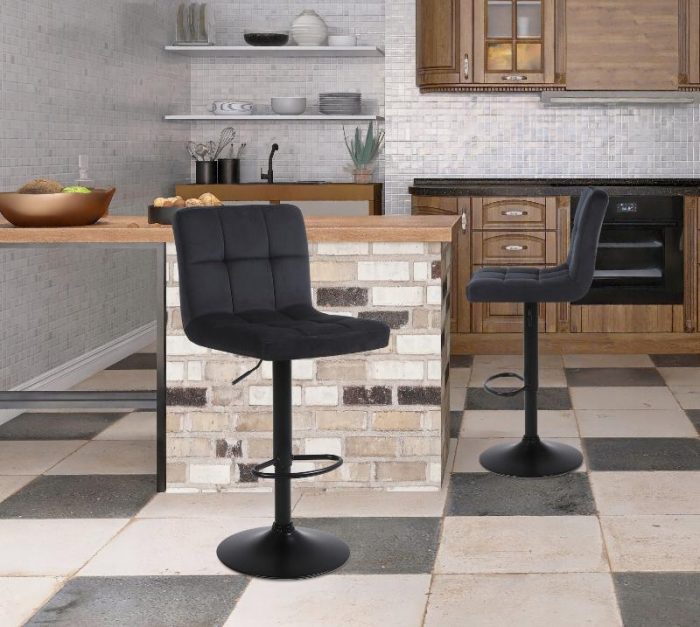 Барне Крісло VELACO 115 cm RAFA03-BL-BL - Елегантне та Комфортне для Бару - Зображення 2