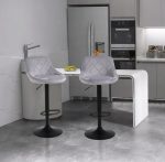 Барне Крісло VELACO 106 cm XENA01-GR-BL - Стильний Вибір для Вашого Бару - Зображення 2