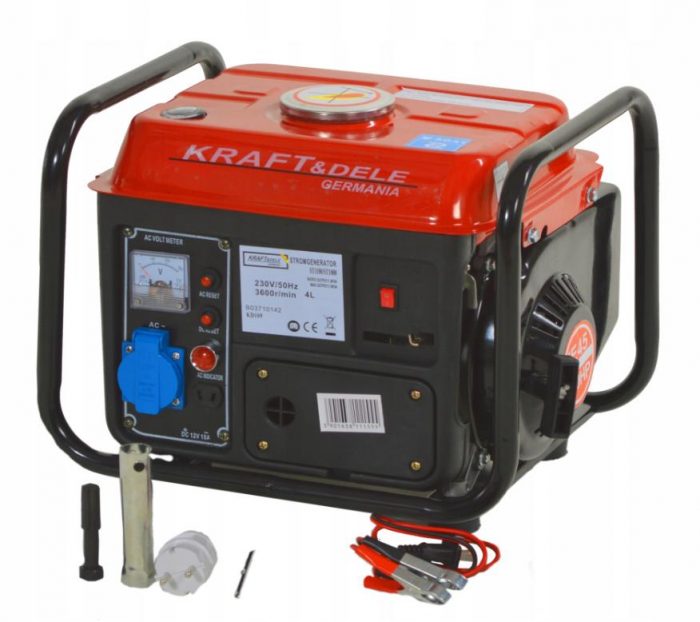 Генератор Однофазний Бензиновий Kraft&Dele 1.2кВт 1200W KD109 - Зображення 2
