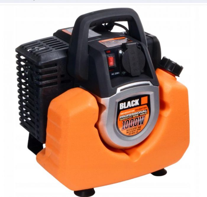 Генератор Інверторний Однофазний Black 1000 W 13610 - Компактний і Ефективний Джерело Енергії - Зображення 4