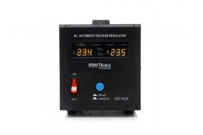 Стабілізатор Напруги Kraft&Dele KD1925 1000 Вт - Надійний Захист Вашої Електроніки - Зображення 3
